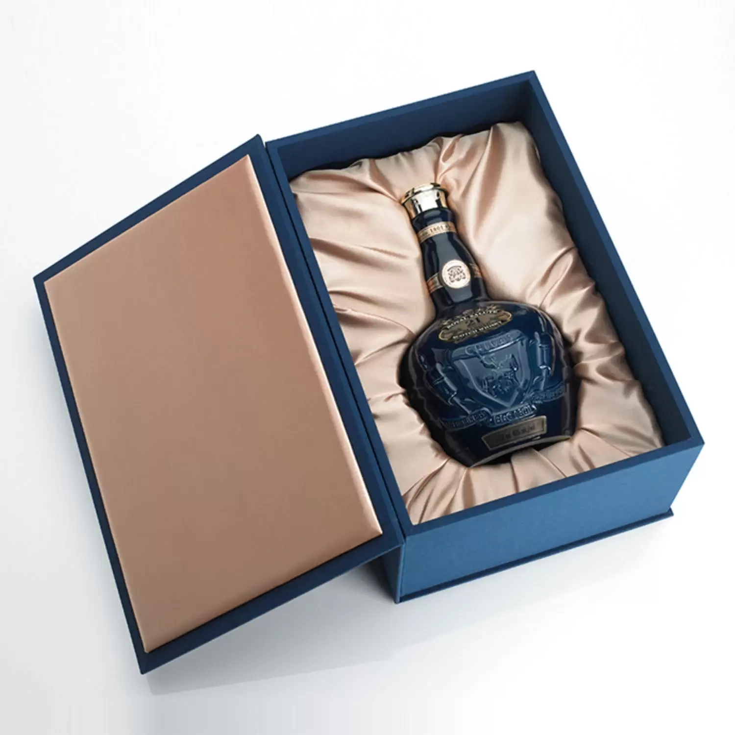Wine set gift box with coordinated bottle and accessory presentation layout